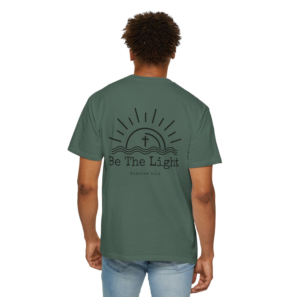 Be The Light sun and cross T-shirt | Christian faith tee, Matthew 5:14 design