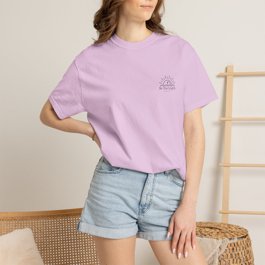 Be The Light sun and cross T-shirt | Christian faith tee, Matthew 5:14 design