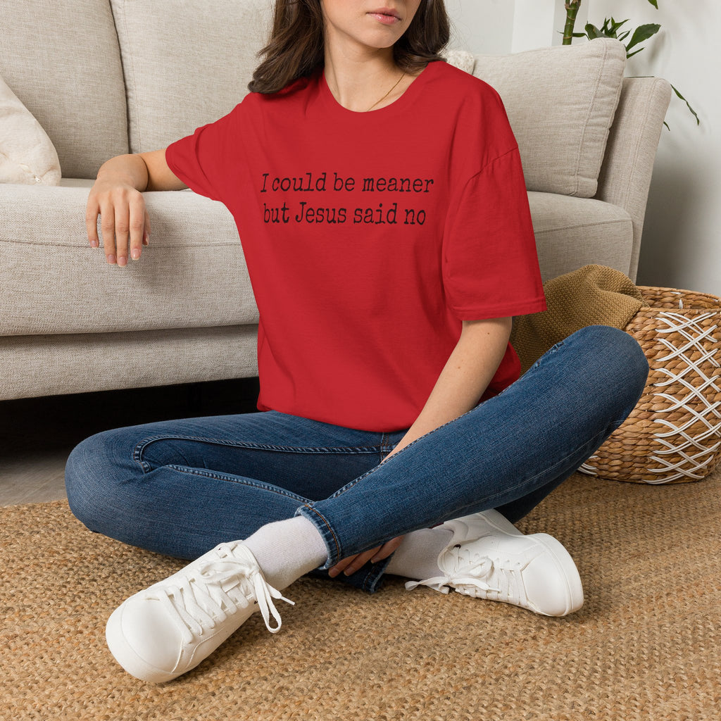 I Could Be Meaner But Jesus Said No T-Shirt