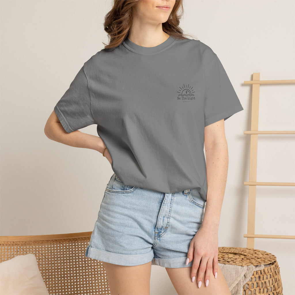 Be The Light sun and cross T-shirt | Christian faith tee, Matthew 5:14 design