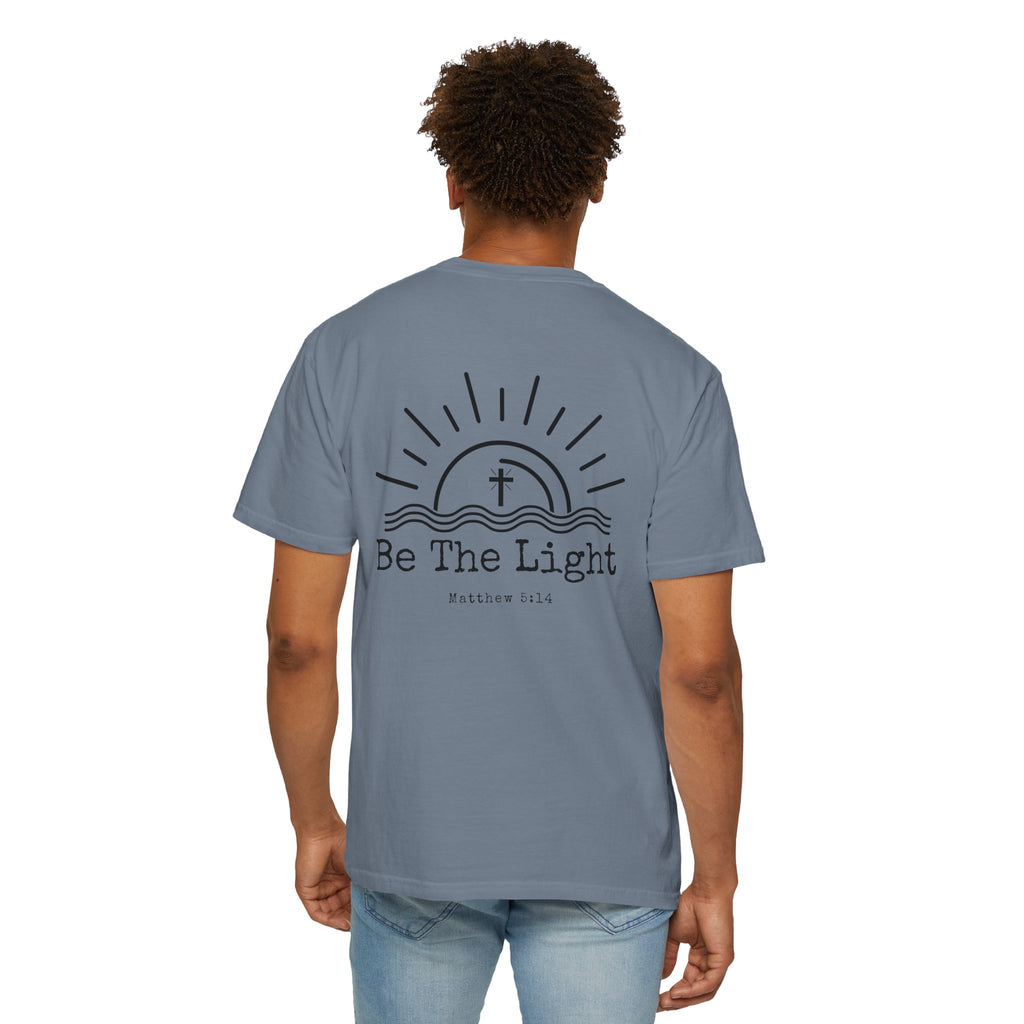 Be The Light sun and cross T-shirt | Christian faith tee, Matthew 5:14 design