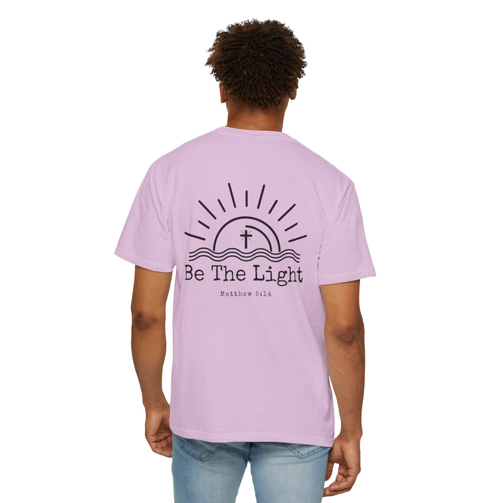 Be The Light sun and cross T-shirt | Christian faith tee, Matthew 5:14 design