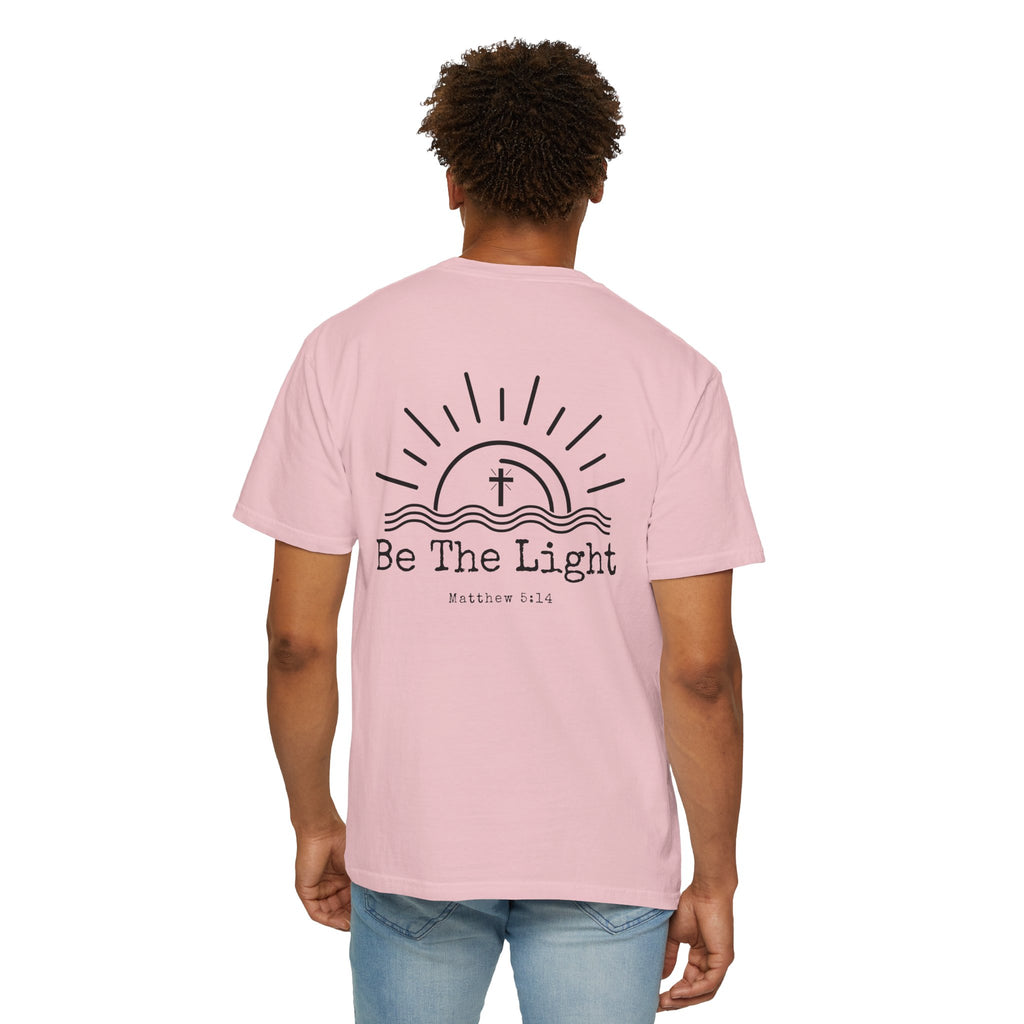 Be The Light sun and cross T-shirt | Christian faith tee, Matthew 5:14 design