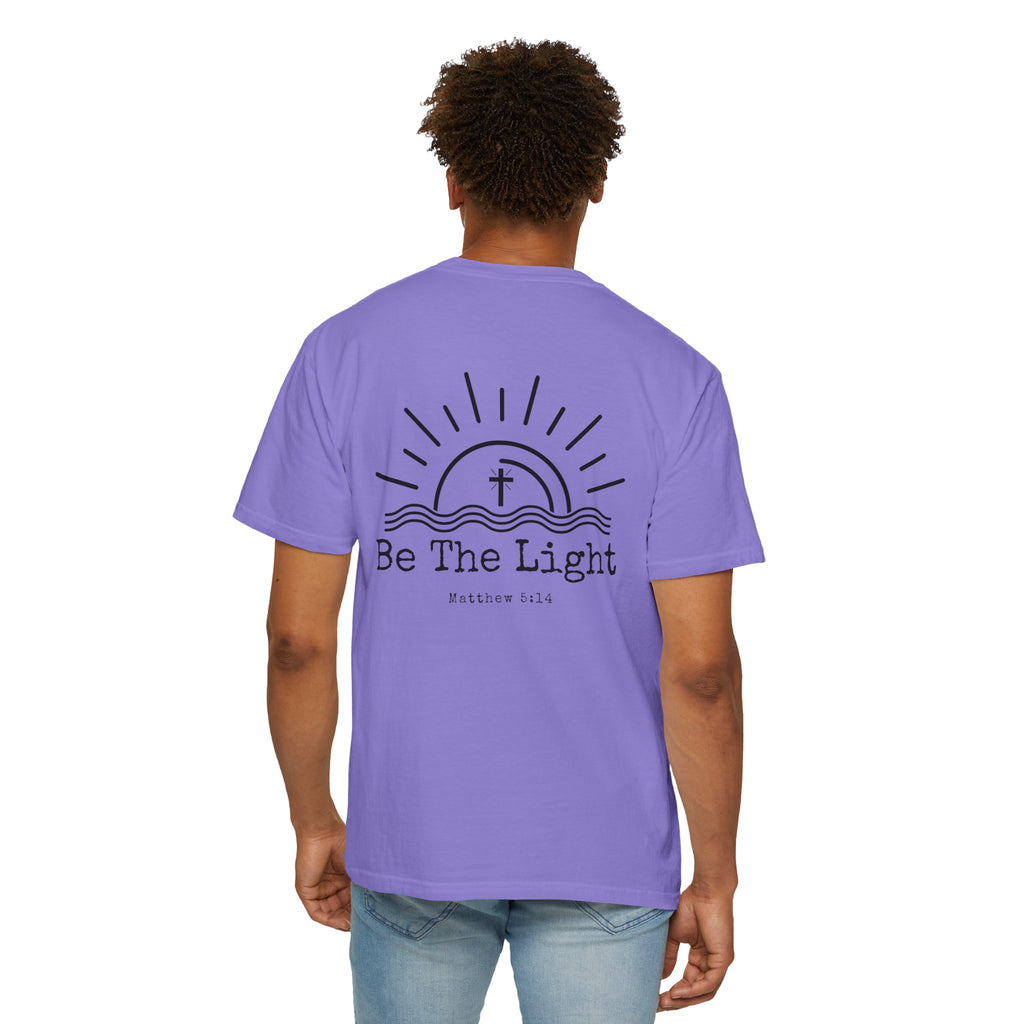 Be The Light sun and cross T-shirt | Christian faith tee, Matthew 5:14 design